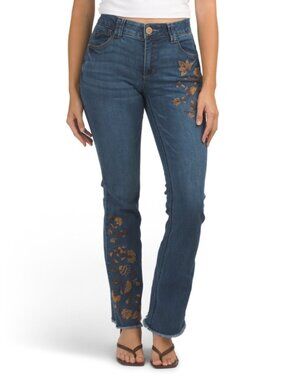 DEMOCRACY Ab Technology High Rise Itty Bitty Bootcut Needlepoint Jeans